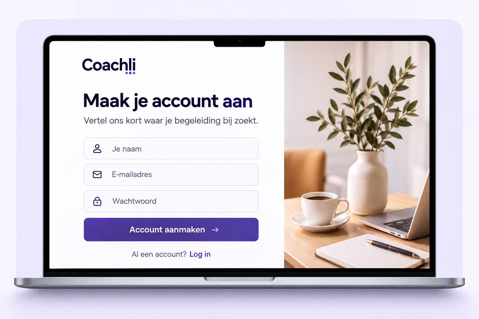 Maak je Coachli account aan